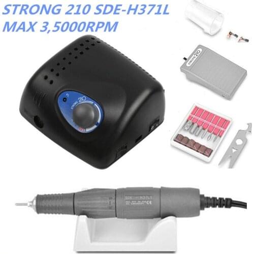 65W Strong 210 SDE-H37L1 Brushless Nail Drills Manicure Machine Pedicure Electric Strong 35000RPM
