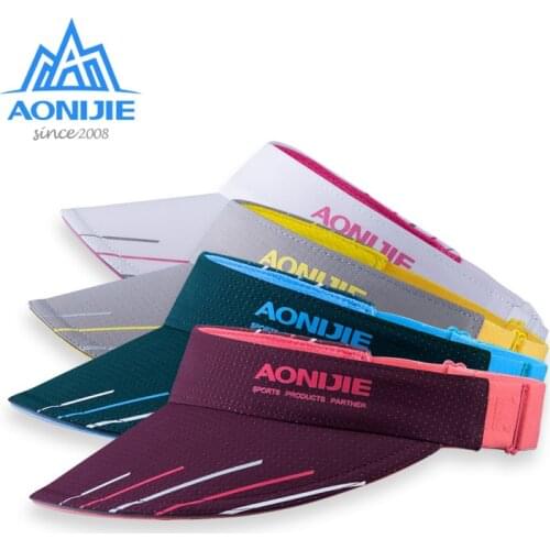 AONIJIE Outdoor Sun Visor Caps Lightweight Adjustable Sports Fashion Hats For Trailing Running Cycling Golf Fishing Marathon
