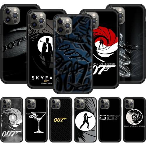 Free Shipping James Bond 007 Phone Case for iPhone 7 8 Plus 11 12 Pro Max Back Soft X XR XS MAX ES 2020 12 Mini Shell Coque Capa