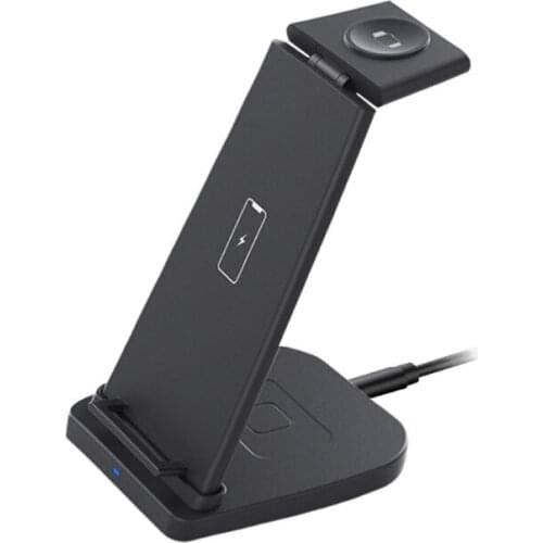 5W Fast Charge 3 In 1 Wireless Charger Stand For Phone SmartWatch Charger Dock