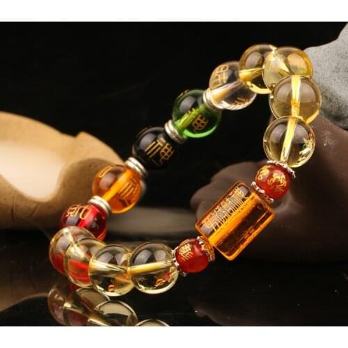 BOEYCJR The five Elements Beads Mantra Bangles & Bracelets Jewelry Lucky Runes Energy Couple Bracelet for Women or Men