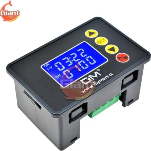Microcomputer Time Controller 1.37 inch LCD Digital Display Time Delay Relay AC 110-220V DC 12V 24V Timer Relay Control Module
