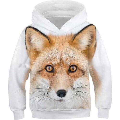 Childrens Clothing 3D Fox Hoodie Kids Pullover Girls Sweatshirt Boys Hoodies Clothes For Teen Baby Boy Clothes Toddle Jumper