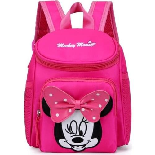 Disney Childrens Backpack Cute mickey mouse Minnie Baby Kindergarten Bag 1-3 Years Boys and Girls Spiderman Superman gifts
