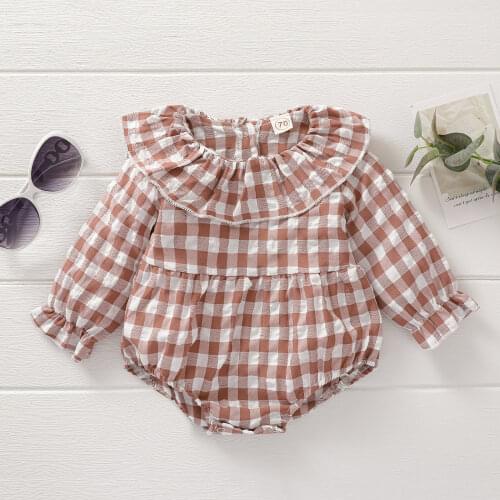 Imcute Newborn 0-24M Toddler Baby Girls Bodysuits Clothes Lace Polka Print Bodysuit Jumpsuit Infant Outfit