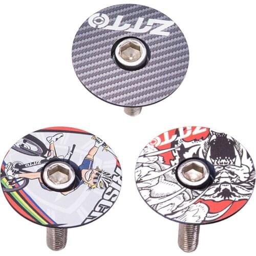 MTB Road Bike Bowl Cover Bicycle Stem Top Cap for 28.6mm Fork Tube Headset Cap Cycling Accessories