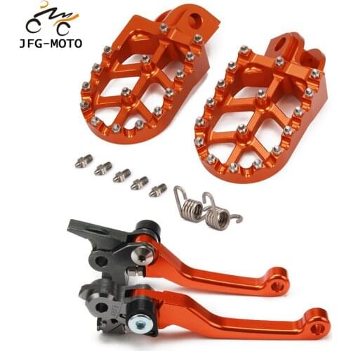 Motorcycle CNC Clutch Brake Lever And Foot Pegs Pedals Rests Footpegs For KTM SX125 XC150 SX150 EXC200 XC-W200 2014 2015 2016