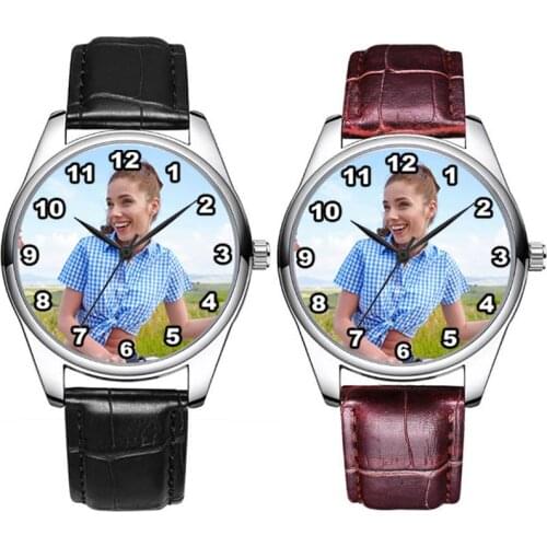 A3330 Drop ship support custom logo watch DIY bracelet put your photo on watch dial Waterproof Personalized men Quartz Watches