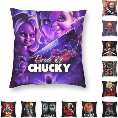 The Killer Doll Chucky Horror Cushion Cover Home Decor 3D Print Childs Play Movie Halloween Throw Pillow Case for Living Room