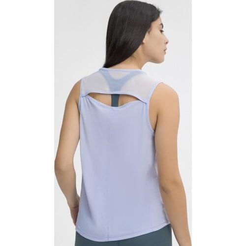 Nepoagym Women Loose Fit Workout Tank Tops High Neck Workout Sleeveless Vest Hollow Out Camisole Shirt