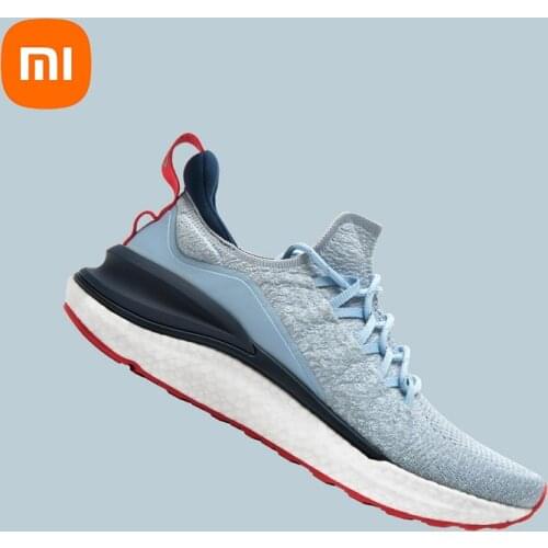 Original Xiaomi Mijia Sports Running Shoes 4 Outdoor Men Running Walking Lightweight Comfortable Breathable 4D Fly Woven Upper