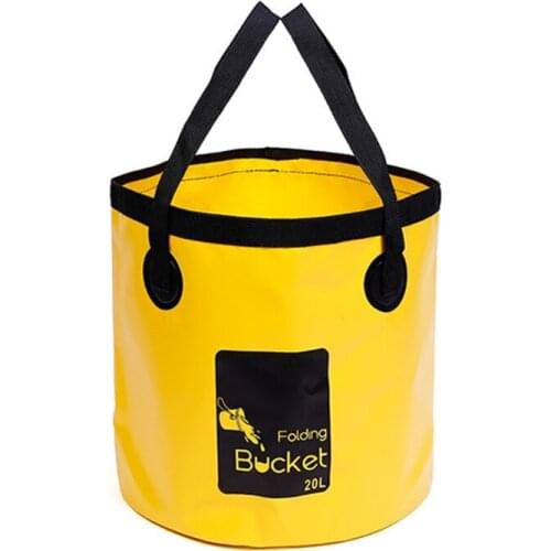 Portable Bucket Water Storage Bag 20L Collapsible Bucket for Backpacking Fishing Camping Hiking Car Washing