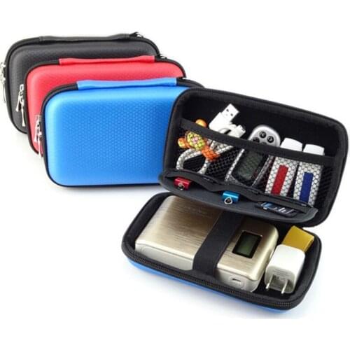 Aipinchun Portable Storage Box Zipper Carrying Case Shockproof Protection Bag for 2.5" HDD Disk Drive Battery Power Bank AA0110