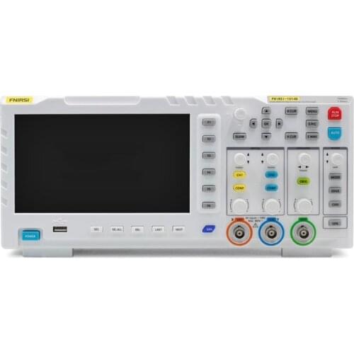 TZT FNIRSI-1014D Dual Channel Digital Storage Oscilloscope 100MHz 1GSa/s Signal Generator 7" Color LCD