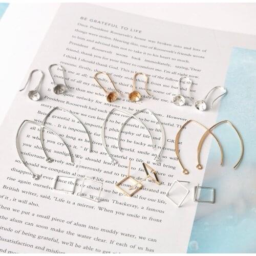 Fashion Design 6/20Pcs Stainless Copper Electroplating Steel Earring Hook Clasp For DIY Earring Jewelry Making Craft