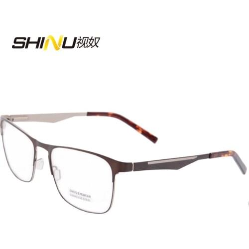 Glasses men optical glasses frame flexible metal glass stainless stell eyeglass frames oculos feminino de grau 1457