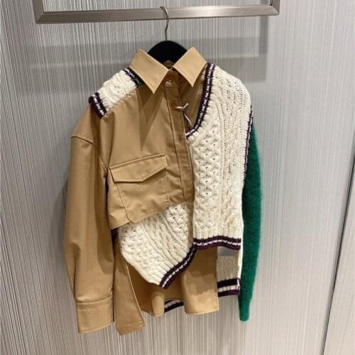ZHUISHU Knitted Blouses