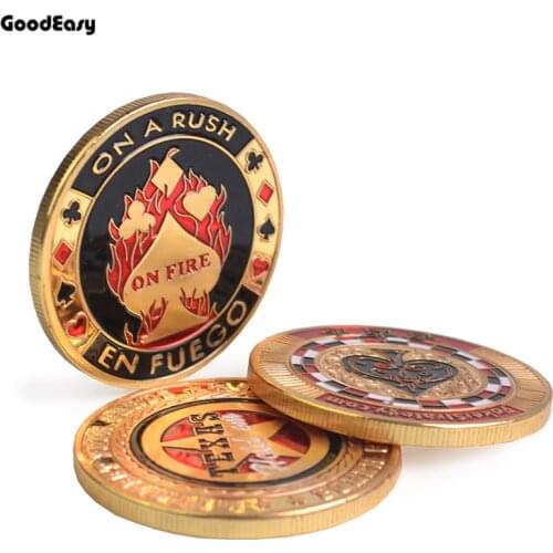 3pcs Poker Card Guard Protector Metal Token Coin with Plastic Cover Poker Chip Texas Poker Chip Poker Dealer Button