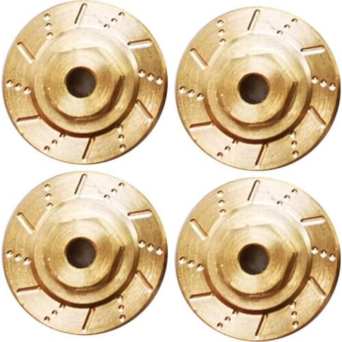 4Pcs Brass Heavy Duty Wheel Hub Combiner for Xiaomi Jimny Xmykc01Cm 1/16 Rc Car Upgrade Parts Accessories