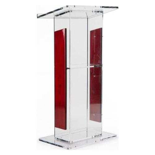 Wholesale Acrylic Lectern with Panels, Includes Removable Shelf, On Podium Surface Easy To Assemble Hardware