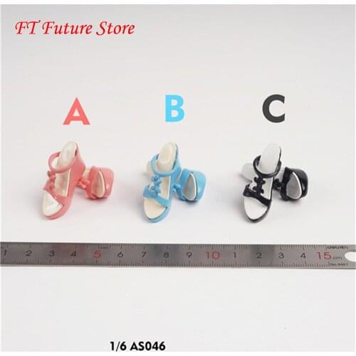AS046 1/6 Scale Female Figure Accessory Sandals High Heel Slippers Womans Shoes Model for 12 inches Action Figure