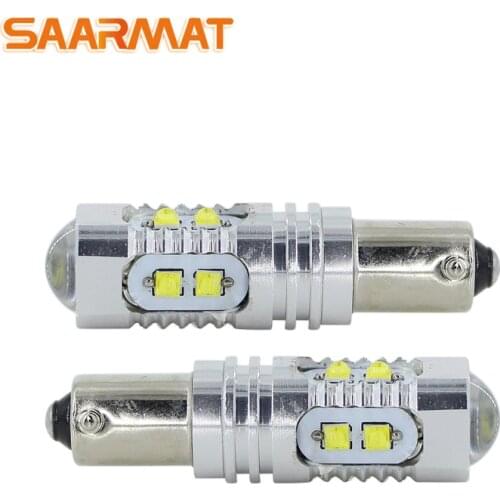 BA9S T4W BAX9S H6W BAY9S H21W Error Free with Cree chips White LED Car side wedge door clearance Lights Marker Parking Lamp @12V