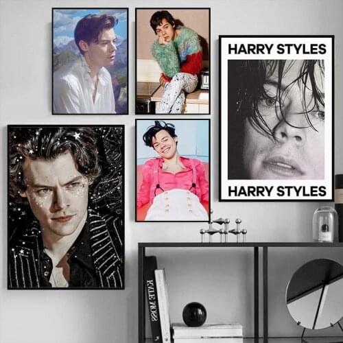 British singer portrait poster wall art print white coating picture modern home decoration