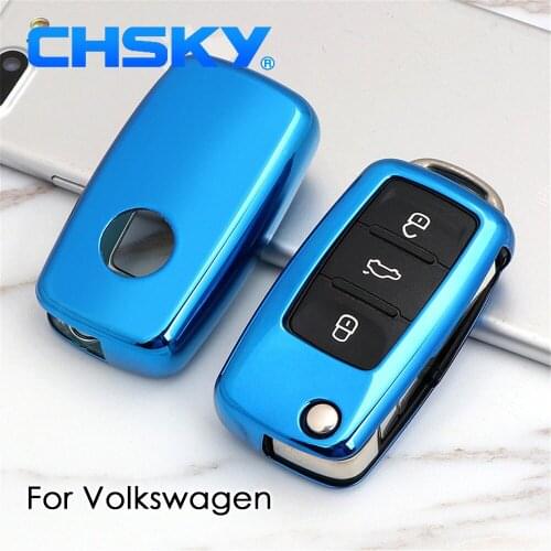 CHSKY TPU For volkswagen vw Key Cover Case For volkswagen vw polo passat b8 b5 b7 tiguan jetta 6 Car key cover shell accessories