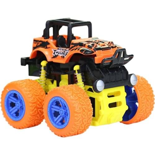 Kids 4WD Cars Toys Truck Inertia SUV Friction Power Vehicles Baby Boys Super Cars Blaze Truck Children Gift Toys