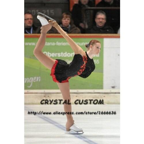 Figure Skating Dress For Children Graceful New Brand Competition Figure Skating Dress Custom DR4011