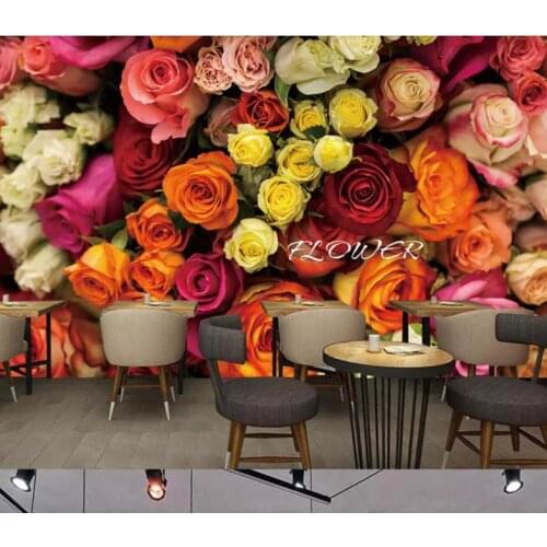 Rose close-up tv background wall mural 3d wallpaper 3d wall papers for tv backdrop