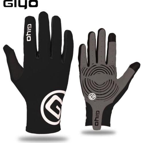 GIYO Sport Touch screen Long Full Finger Gel Sports Cycling Gloves Mens Bicycle Gloves MTB Racing Wheels Racing Gloves