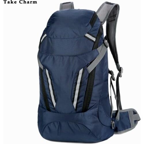 Lightweight Nylon Waterproof Men Travel Backpack Large-capacity Outdoor Climbing Bag Foldable Male Fitness Bag Women Luggage Bag