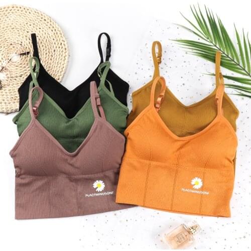 Fashion Tank Top for Women Push Up Tank Tops Girls Backless Body Slim Underwear Female Bralette Sexy Crop tops Femme Camisole