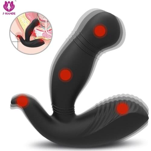 S-HANDE Prostate Massager for Men and Women Sharing Vibration Anal Plug Soft Head Wireless Remote Control anal toys