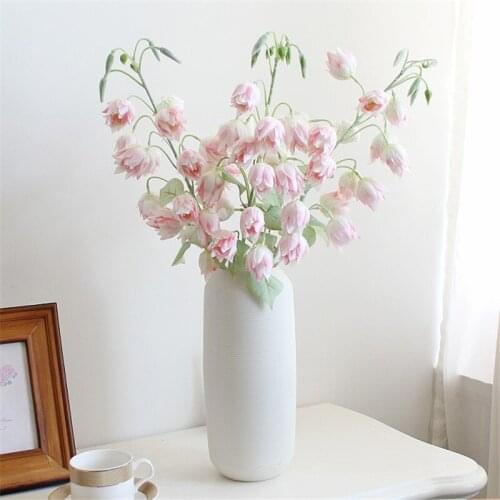 2021 New Phoenix Tail Artificial Flowers Flores Convallariae Arrangement Home Decor Fake Flowers Garden Decoration Accessories