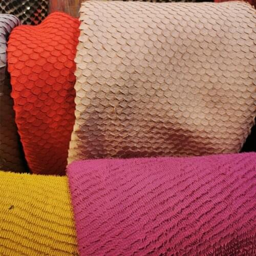 2021 New Real Cowhide Skin Vivid Faux Snake-skin Cut Edge Pattern Natural Cow leather Material Embossed Fabric For Sewing