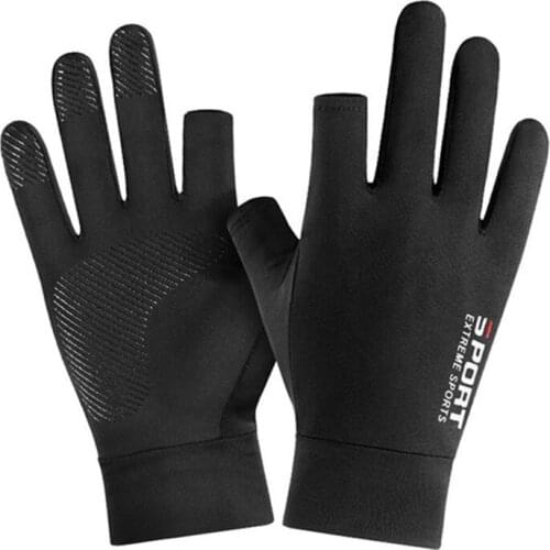 Fishing Gloves Summer Breathable Sun Protection Non-Slip Mens Gloves and Womens Cycling Gloves
