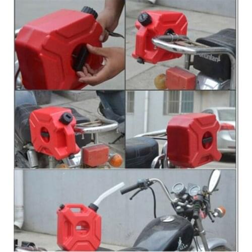 Motorcycle 3L Portable Jerry Can Gas Anti-static Plastic Car Fuel Tank T8WF