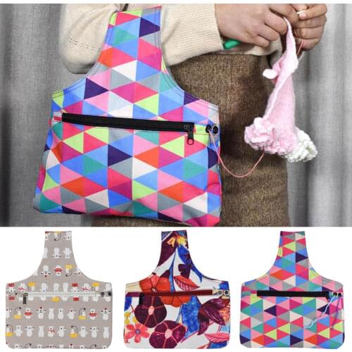 Empty Yarn Storage Bag For Women Tote Bag Knitting Yarn Bag For Weave Tools DIY Needle Arts Craft Sewing Tools Accessories