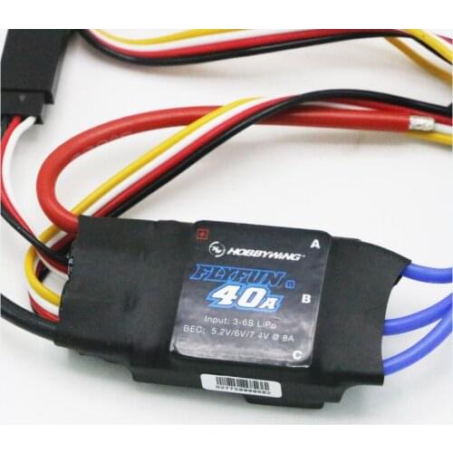 Hobbywing FlyFun V5 40A ESC 3-6S Lipo Brushless Motor Electrical Speed Controller for Drone Airplane