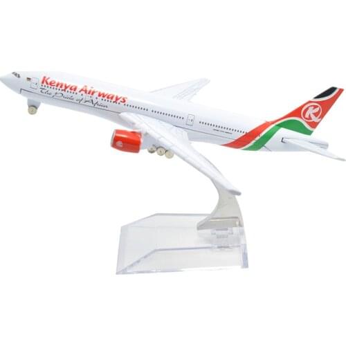 TANG DYNASTY(TM) 1:400 16cm Boeing B-777 Kenya Airways Metal Airplane Model Plane Toy Plane Model