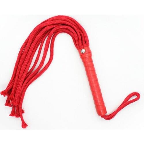 Leather hand shank Cowwhip rope Spanking Paddle Fetish Scattered Whip Flogger Sex Toys For Couples Sexy Policy Knout Adult Games