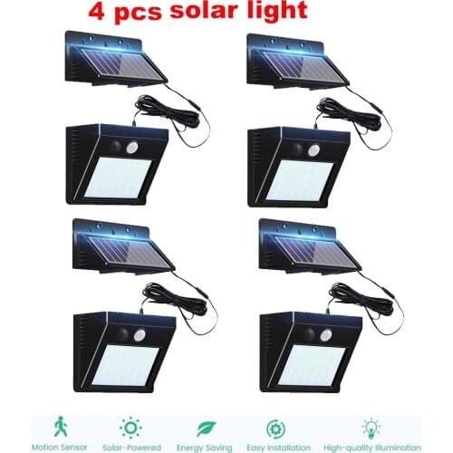 30 LED Solar Light Solar PIR Motion Sensor Lamp IP65 Waterproof Outdoor Garden Yard Lamp Emergency Security Light Solar Lampopti