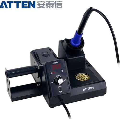 ATTEN ST-2090D 220V 80w temperature soldering station EU Plug with Soldering Wire Holder for mobile phone DIY