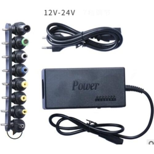 Universal Power Adapter 96W 12V To 24V Adjustable Portable Charger For Laptops Eu-Plug