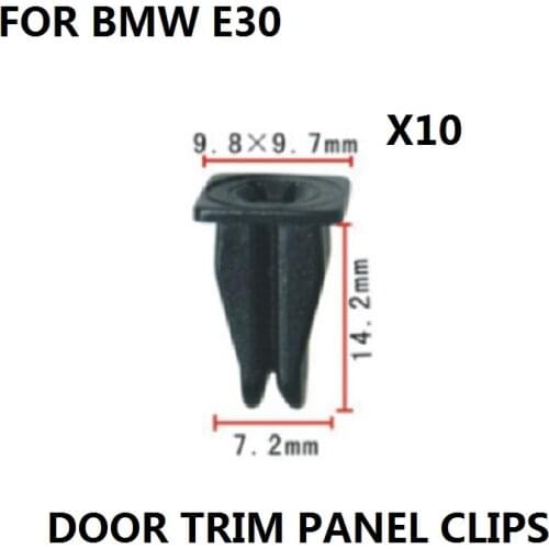 X10 Pieces FOR BMW E30 FRONT FOG LIGHTS PLASTIC SCREW GROMMETS EXPANDING NUTS FIXINGS NEW