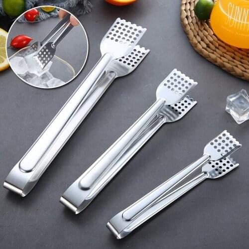 1PC Stainless Steel BBQ Food Tongs Anti Heat Bread Clip Pastry Clamp Barbecue Kitchen Tongs Kitchen Utensils Cooking Tool