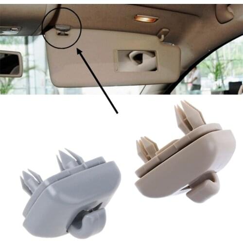 1PC 8U0857562 8E0857562 Plastic Gray/Beige Sun Visor Clip Hook Holder for Audi A1 A3 A4 A5 Q3 Q5 2013 2014 2015 High Quality