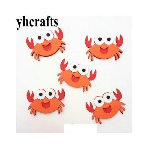 1bag/LOT Crab Bee Mermaid Ant Lobster fish rabbit butterfly ladybug foam shape without stickers Kids room stickers DIY toys